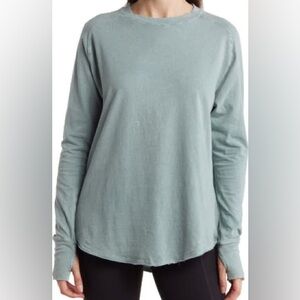 Z by Zella Vintage Wash Relaxed Long Sleeve Tee - Sz S